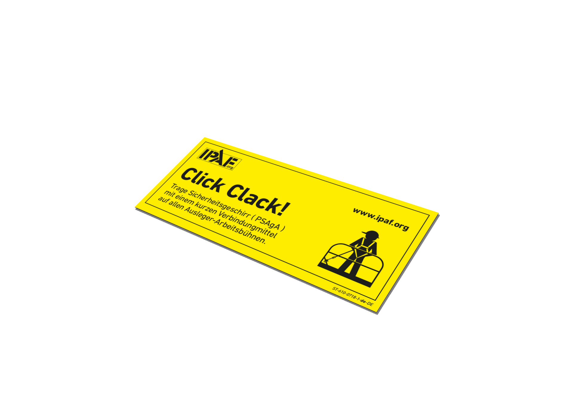 Sticker Click-Clack Sticker -  Deutsch - Click Clack!